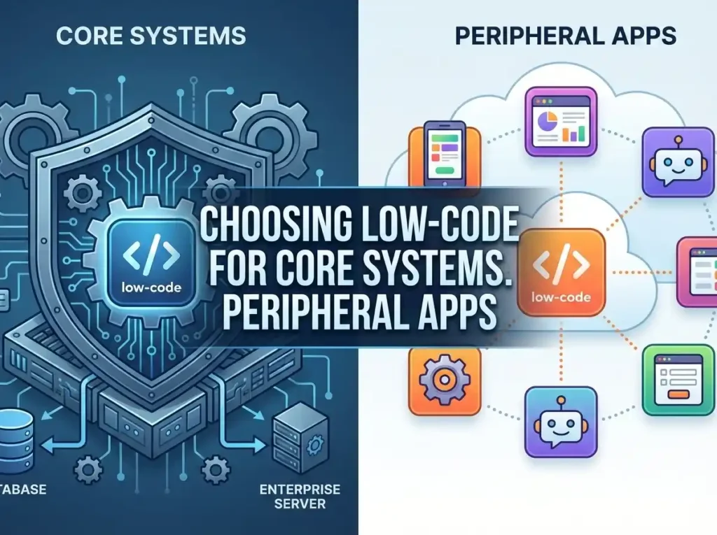 Choosing Low-Code for Core Systems vs. Peripheral Apps